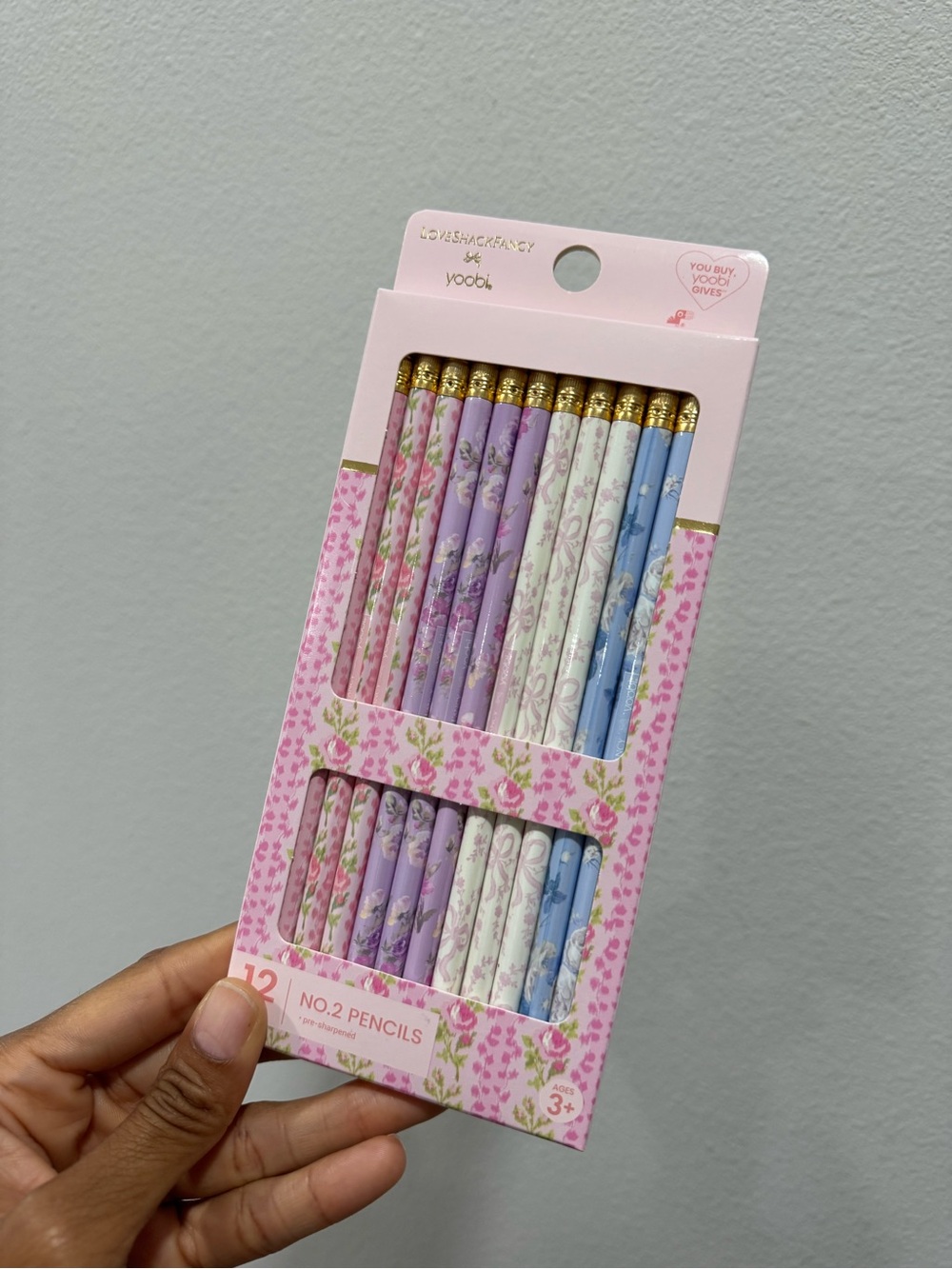 Love Shack Fancy Floral Pencil Set yoobi - Picture 2 of 3